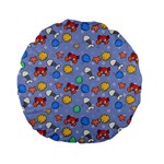 Crabs Pattern Standard 15  Premium Flano Round Cushions Front