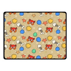 Crabs Pattern Fleece Blanket (small)