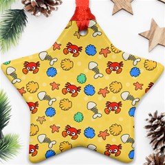 Crabs Pattern Ornament (star)