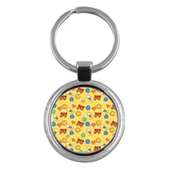 Crabs Pattern Key Chain (round) by Valentinaart