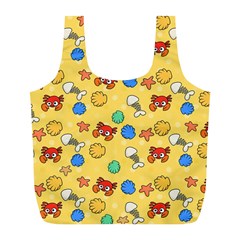 Crabs Pattern Full Print Recycle Bag (l) by Valentinaart