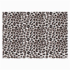 3d Leopard Print Black Brown Large Glasses Cloth by LoolyElzayat