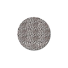 3d Leopard Print Black Brown Golf Ball Marker by LoolyElzayat