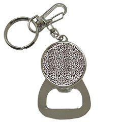 3d Leopard Print Black Brown Bottle Opener Key Chain by LoolyElzayat