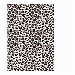 3d Leopard Print Black Brown Small Garden Flag (two Sides) by LoolyElzayat