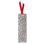 3d Leopard Print Black Brown Small Book Marks Front