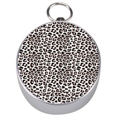 3d Leopard Print Black Brown Silver Compasses by LoolyElzayat