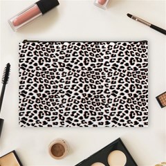 3d Leopard Print Black Brown  Cosmetic Bag (large) by LoolyElzayat