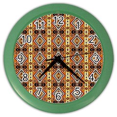 Nr-3 Colorful Color Wall Clock by ArtworkByPatrick