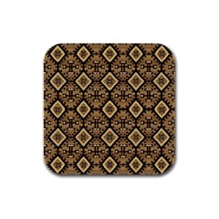 Nr 6 Rubber Square Coaster (4 Pack)  by ArtworkByPatrick