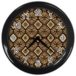 Nr 6 Wall Clock (Black) Front