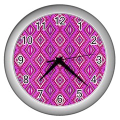 Nr 5 Wall Clock (silver) by ArtworkByPatrick