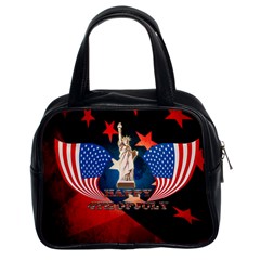 Happy 4th Of July Classic Handbag (two Sides) by FantasyWorld7