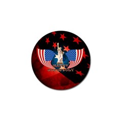 Happy 4th Of July Golf Ball Marker by FantasyWorld7