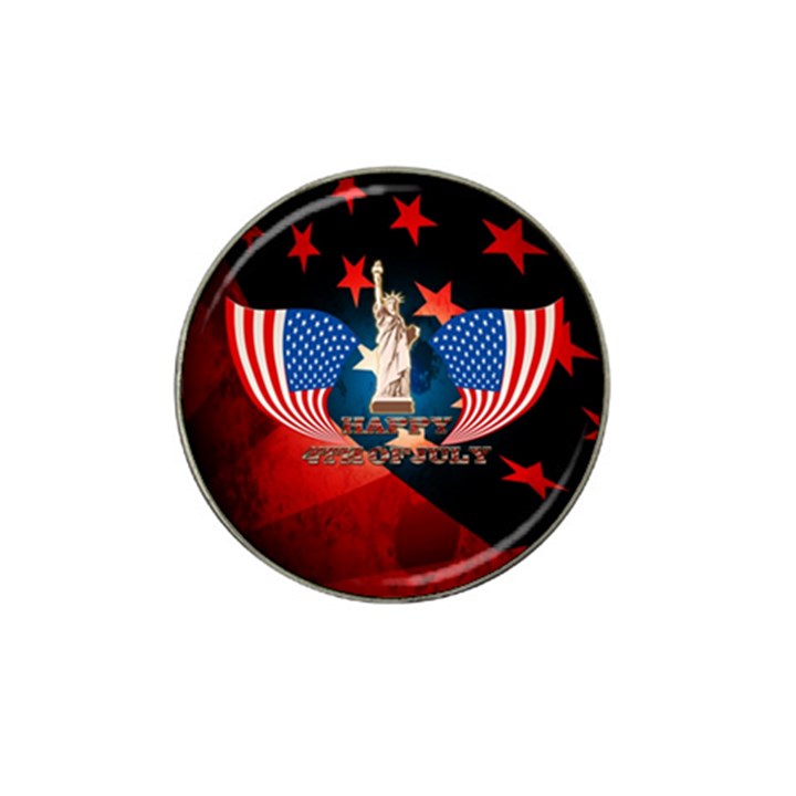 Happy 4th Of July Hat Clip Ball Marker (4 pack)