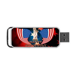 Happy 4th Of July Portable Usb Flash (one Side) by FantasyWorld7