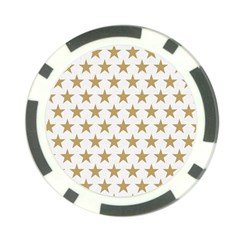 Gold Star Poker Chip Card Guard by WensdaiAmbrose