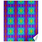 Groovy Green Orange Blue Yellow Square Pattern Canvas 20  x 24  19.57 x23.15  Canvas - 1