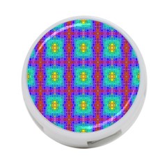 Groovy Green Orange Blue Yellow Square Pattern 4-port Usb Hub (one Side) by BrightVibesDesign