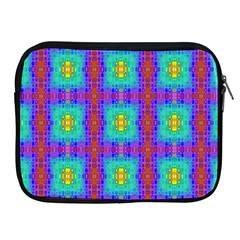 Groovy Green Orange Blue Yellow Square Pattern Apple Ipad 2/3/4 Zipper Cases by BrightVibesDesign