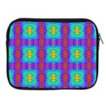 Groovy Green Orange Blue Yellow Square Pattern Apple iPad 2/3/4 Zipper Cases Front