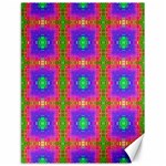 Groovy Purple Green Pink Square Pattern Canvas 18  x 24  17.8 x23.08  Canvas - 1