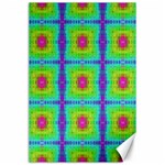 Groovy Yellow Pink Purple Square Pattern Canvas 24  x 36  23.35 x34.74  Canvas - 1