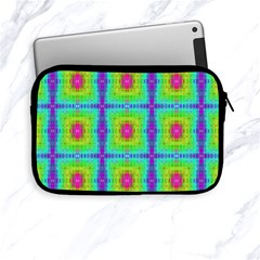 Groovy Yellow Pink Purple Square Pattern Apple Ipad Mini Zipper Cases by BrightVibesDesign