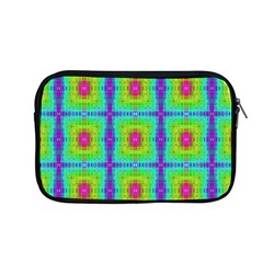 Groovy Yellow Pink Purple Square Pattern Apple Macbook Pro 13  Zipper Case by BrightVibesDesign