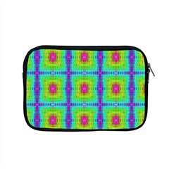 Groovy Yellow Pink Purple Square Pattern Apple Macbook Pro 15  Zipper Case by BrightVibesDesign