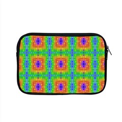 Groovy Purple Green Blue Orange Square Pattern Apple Macbook Pro 15  Zipper Case by BrightVibesDesign