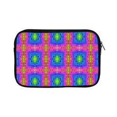 Groovy Pink Blue Yellow Square Pattern Apple Ipad Mini Zipper Cases by BrightVibesDesign