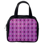 Argyle Large Pink Pattern Classic Handbag (One Side) Front