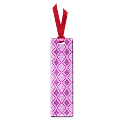 Argyle Large Pink Pattern Small Book Marks by BrightVibesDesign