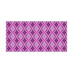 Argyle Large Pink Pattern Yoga Headband by BrightVibesDesign