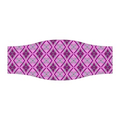 Argyle Large Pink Pattern Stretchable Headband by BrightVibesDesign