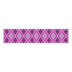 Argyle Large Pink Pattern Velvet Scrunchie by BrightVibesDesign