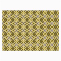 Argyle Large Yellow Pattern Large Glasses Cloth (2 Sides) by BrightVibesDesign