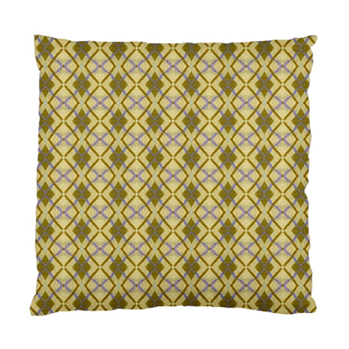 Argyle Large Yellow Pattern Standard Cushion Case (One Side)