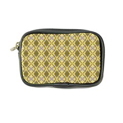 Argyle Large Yellow Pattern Coin Purse by BrightVibesDesign