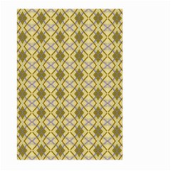 Argyle Large Yellow Pattern Large Garden Flag (two Sides) by BrightVibesDesign