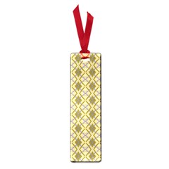 Argyle Large Yellow Pattern Small Book Marks by BrightVibesDesign