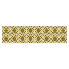 Argyle Large Yellow Pattern Satin Scarf (oblong) by BrightVibesDesign