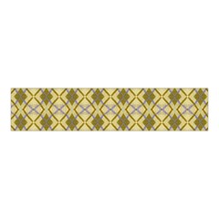 Argyle Large Yellow Pattern Velvet Scrunchie by BrightVibesDesign