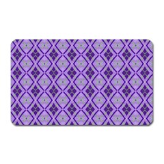 Argyle Large Purple Pattern Magnet (rectangular) by BrightVibesDesign