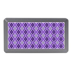 Argyle Large Purple Pattern Memory Card Reader (mini) by BrightVibesDesign