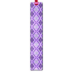 Argyle Large Purple Pattern Large Book Marks by BrightVibesDesign