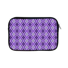 Argyle Large Purple Pattern Apple Ipad Mini Zipper Cases by BrightVibesDesign