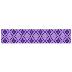 Argyle Large Purple Pattern Small Flano Scarf by BrightVibesDesign