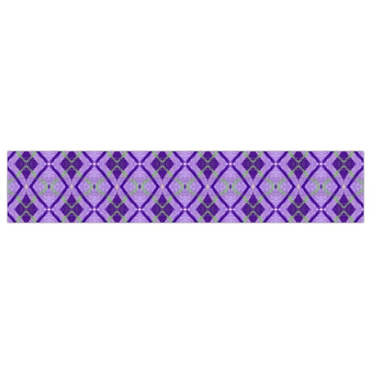 Argyle Large Purple Pattern Small Flano Scarf